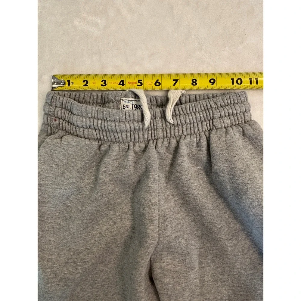 The Children's Place Boys Gray Fleece‎ Sweatpants Joggers Size M 7/8 Drawstring